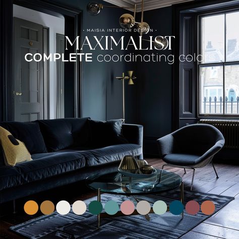 Discover Sherwin Williams' MAXIMALIST color palette, perfect for creating a vibrant whole house paint palette inspired by the bold and eclectic maximalism color scheme, offering a versatile idea for your entire home's color palette with coordinating colors. These colors have been hand selected by me to create a cohesive Paint Color Scheme that work perfectly together and will give your home a designer touch. Sherwin Williams offers an extensive range of paint colors, each with its distinct under Maximalist Color Palette, Home Maximalist, Neutral Paint Palette, Colors For Home, Sherwin Williams Color Palette, Sherwin Williams Paint, Sherwin Williams Colors, Paint Color Schemes, Color Interior