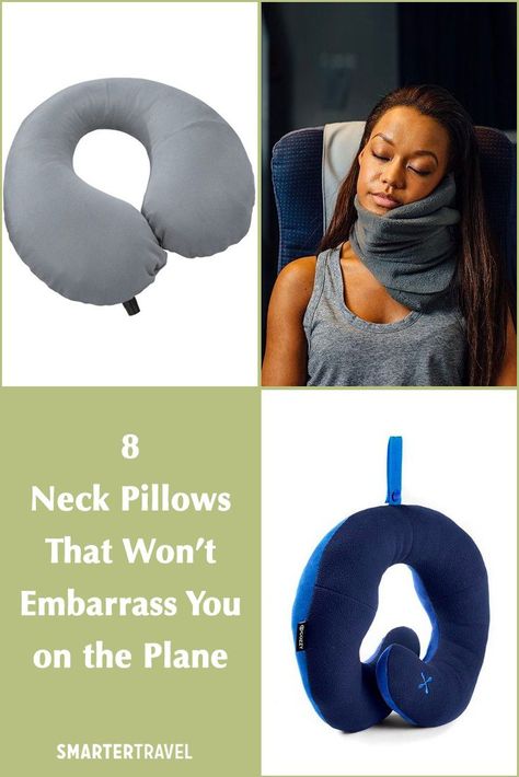 Best Neck Pillows for Plane Sleeping: Here are eight simple yet effective options that won’t embarrass you or take up unnecessary space, making them some of the best neck pillows out there. Neck Pillow Pattern, Best Neck Pillow, Neck Roll Pillow, Neck Pillows, Ways To Sleep, Neck Pillow Travel, On The Plane, Travel Trends, Best Flights