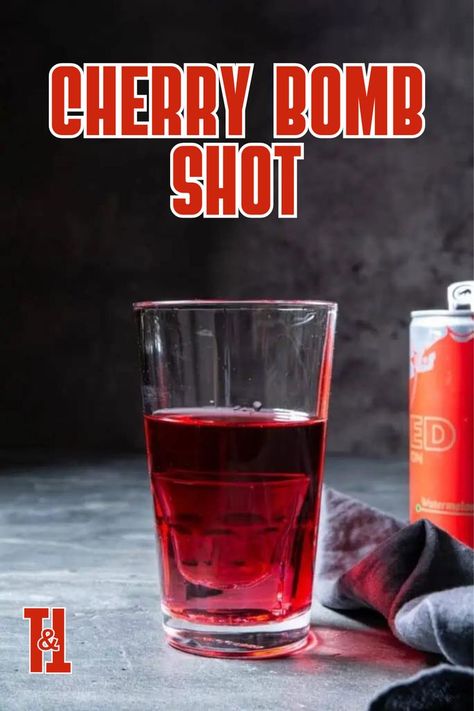 If you need to get the party started right—and quickly—just hand out a few Cherry Bomb Shots. Cherry Bomb Drink, Cherry Bomb Shot, Easy Shot Recipes, Bomb Shots, Shots Alcohol Recipes, Cherry Vodka, Cozy Drinks, Shot Recipes, Flavored Vodka