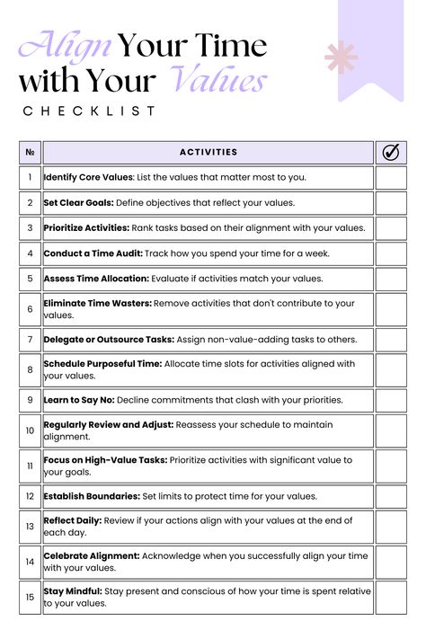 Align Your Time with your Values Personal Core Values Worksheet, Personal Core Values List, What Are My Values, Core Values Worksheet, List Of Values, Motivation Help, Live Intentionally, Values List, To Love And Be Loved