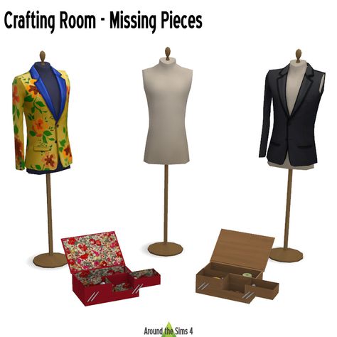 Fashion Designer Room, The Sims 4 Mod, The Sims 4 Sims, Clothes Mannequin, Around The Sims 4, The Sims 4 Custom Content, Crafting Room, Play Sims 4, Free Sims 4