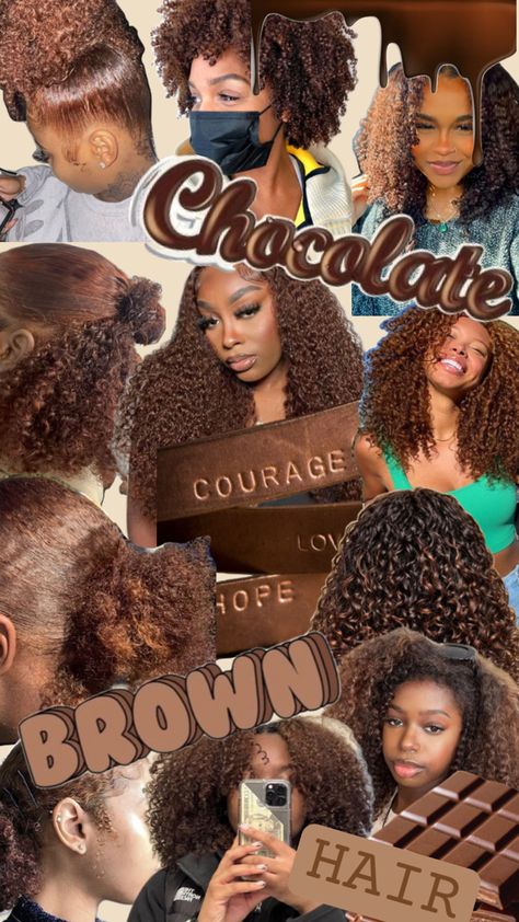 Curl Hacks, Adore Hair Dye, Hair Braid Patterns, Cabello Afro Natural, Girl Hair Colors, French Curl, Brown Hair Dye, Quick Natural Hair Styles, Dyed Hair Inspiration