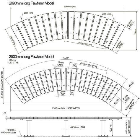 Garden Bench Design, Curved Outdoor Benches, Timber Bench Seat, Sitting Area Design, Outdoor Bench Seating, Wood Bench Outdoor, Bench Design, Timber Battens, Curved Bench