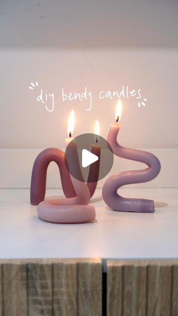 Courtney Michael on Instagram: "easy DIY bendy candles 💖🌀🕯️

read below for some tips 👇🏻 and save this post to have when you’re ready to make these 🫶🏻

✨the water doesn’t need to be boiling but definitely make sure it’s hot! 
✨time in water varies depending on your candle thickness—the thinner candles I used were ready in 10mins but the thicker ones needed more time. Just give a slight bend to see if it’s ready
✨once you bend the candle into your new shape, be sure to trim whatever the new bottom is to be flat while it’s still warm/malleable! 
✨keep an eye on them when burning, they can drippy depending on the shape you make but can also just be used decoratively! 

#diys #easydiy #diycandles #diycandle #easydiys #diydecor #bendycandles #diyhomedecor #diyideas #diyidea" Bendy Candles, Candle Reading, Diy Candles, An Eye, In Water, Just Giving, Need This, Bend, Christmas Diy