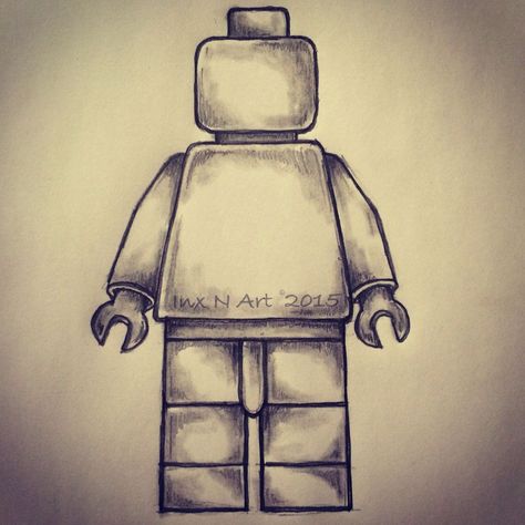 Lego Man Tattoo, Lego Drawing, Lego Tattoo, Drawing Sites, Lego Wallpaper, Man Tattoo, Drawing Legs, Lego Man, Lego Figures