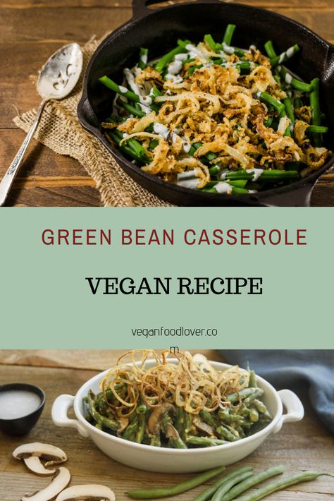 Want to learn how to make a vegan casserole out of green beans? Check out this delicious Vegan Green Bean Casserole recipe. In this article, we'll go over the directions for making this tasty meal, as well as great pairings to pair this dish with. #VeganGreenBeanCasseroleDinners #EasyVeganGreenBeanCasserole Homemade White Sauce, Green Bean Casserole Recipe, Vegan Green Bean Casserole, Produce Recipes, Greenbean Casserole Recipe, Drink Inspiration, Holiday Side Dishes, Green Bean Recipes, Green Bean Casserole