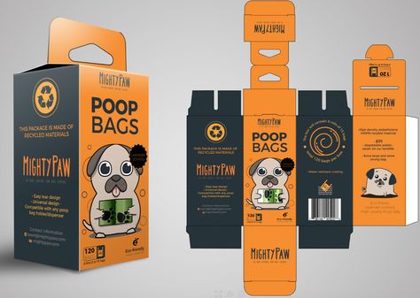 Custom dog poop bags, Bright color package design, retail shelf package design, Fun package graphics, cartoon packaging design, foldable box package design Unique Packaging Design, Pet Food Packaging, Tears Design, Product Packaging Design, Packaging Template Design, Packaging Label Design, Packaging Template, Unique Packaging, Design Brochure