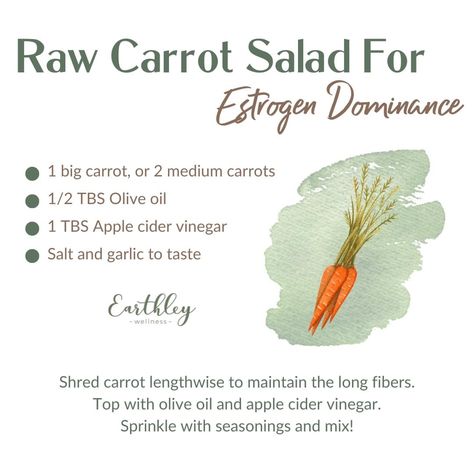 Estrogen Carrot Salad, Follicular Phase Drinks, Holistic Wellness Aesthetic, Holistic Eating, Holistic Nutrition Recipes, Menstrual Phase, Fenugreek Benefits, Foods To Balance Hormones, Balancing Hormones