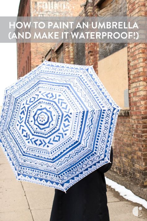 Painted Umbrellas Diy Ideas, Umbrella Painting Designs, Umbrella Design Ideas Creative, Painting On Umbrella, Umbrella Painting Ideas, Painted Umbrella, Painting Umbrella, Rain Spring, Chinese Umbrella