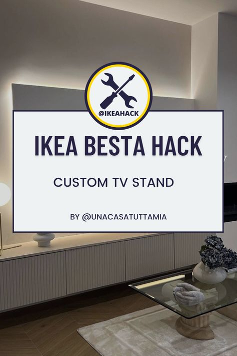 Ikea Besta Tv Hack, Besta Hack Tv Stands, Besta Ikea Tv, Tv Stand Hack, Custom Tv Stand, Ikea Best, Besta Hack, Ikea Tv Stand, Tv Setup