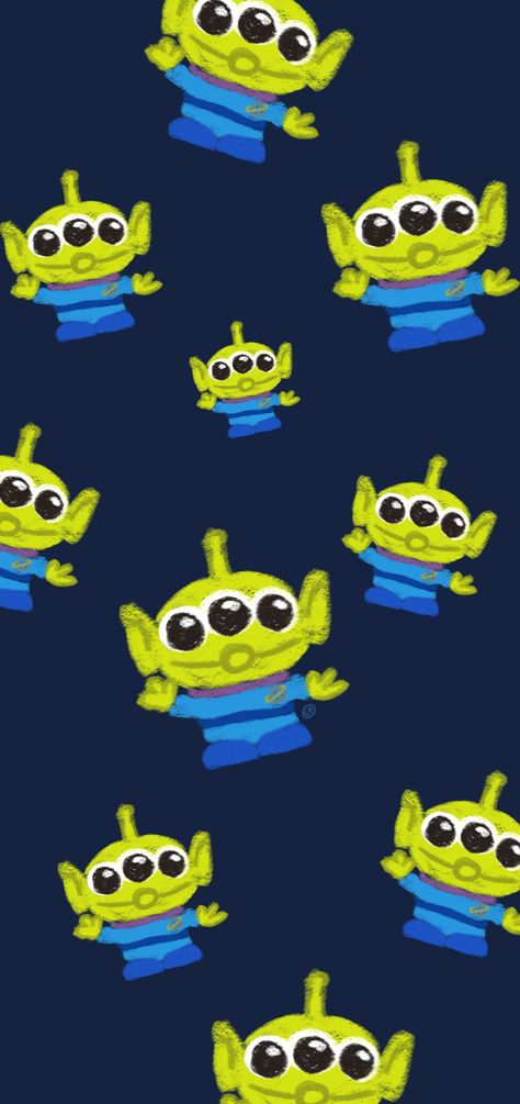 #wallpaper #toystory Alien Toy Story Alien Wallpaper Iphone, Toy Story Alien Wallpaper, Flip Wallpaper, Story Wallpaper, Chibi Wallpaper, Disney Wallpapers, Toy Story Cakes, Toy Story Alien, Cartoon Toys