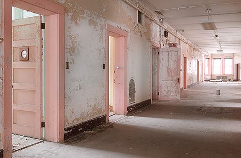 Abandoned New Hampshire State Hospital | NHSH3 by baleze, via Flickr | #abandoned #asylum Pink Doors, Abandoned Asylums, Urban Exploring, Abandoned Hospital, Deco Rose, Pink Door, Lily Rose Depp, Abandoned Buildings, My New Room