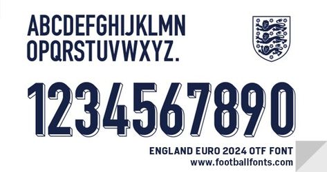 England Euro 2024 Font (OTF & Vector) – Football Fonts 2024 Font, Football Players Names, Nike Portugal, Football Fonts, Jersey Font, Association Logo, Wolverhampton Wanderers, Club America, Major League Soccer