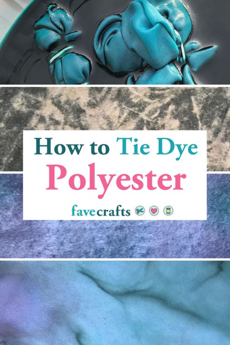 How to Tie Dye Polyester How To Bleach Polyester Fabric, Bleaching Polyester Fabric Diy, Tie Dye Polyester, Dye Polyester Fabric How To, Dyeing Polyester Fabric, How To Dye Polyester Fabric, Tie Dye Sheets Diy Patterns, Diy Tie Dye Sheets, How To Dye Polyester