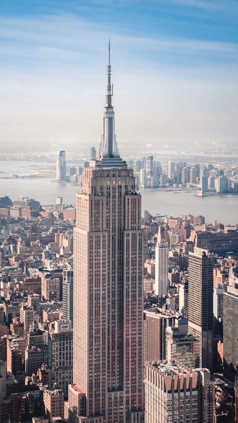 Empire State Building on a clear day