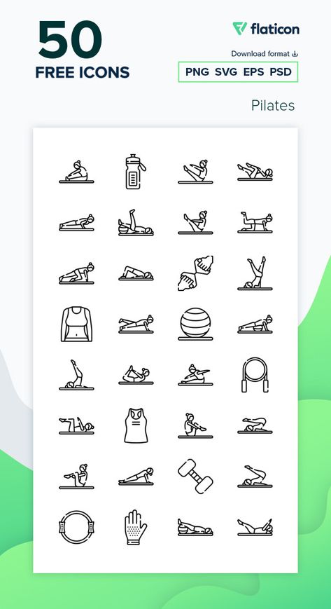 Pilates Excersice, Move Icon, Pilates Logo, Embroidery Journal, Gym Icon, Free Icons Png, Fitness Icon, Sweet Ideas, Free Icon Packs