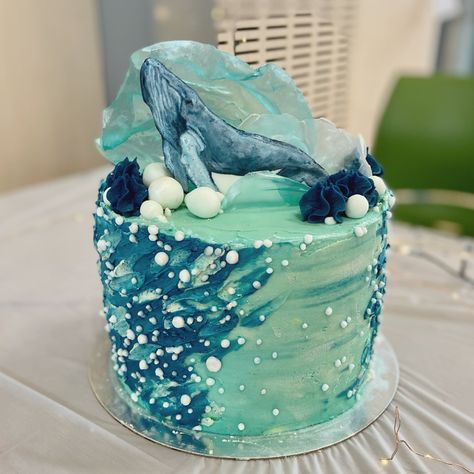 Humpback Whale Cake, Whale Shark Birthday Cake, Snail And The Whale Cake, Whale Cake Ideas, Whale Shark Cake, Blue Whale Cake, Cake Whale, Whale Cake Topper, Whale Birthday Cake