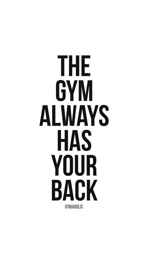 The gym always has your back Gym Support Quotes, Back Gains Quotes, Flex Quotes Funny, Gains Quotes Fitness, New Year Workout Quotes, Gym Time Quotes, Workout Affirmations, Gym Captions, Kickboxing Quotes