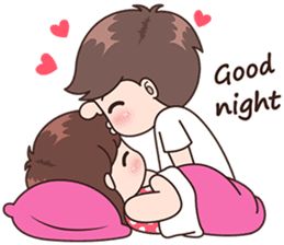 This love for you, send your love to your couple. It's so cute >.< Sleep Cartoon, Image Couple, Love Cartoon Couple, Slaap Lekker, Cute Couple Drawings, Night Love, Cartoons Love, Cute Couple Wallpaper, Cute Love Stories