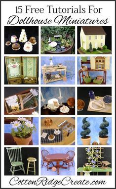 Dollhouse Tutorials, Dollhouse Miniature Tutorials, Doll Furniture Diy, Mini Doll House, Doll House Crafts, Dollhouse Projects, Miniature Printables, Dollhouse Miniatures Diy, Miniature Projects