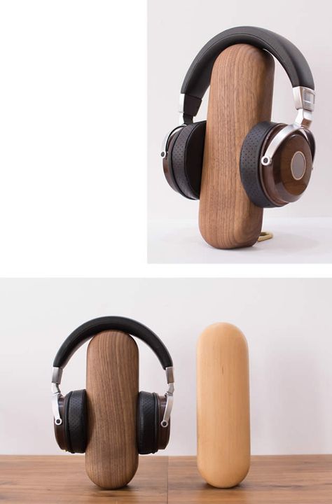 Discover Cool Stuffs And Wonderful Gift Wood Headphone Stand, Wooden Headphone Stand, Diy Headphone Holder, Headphone Stand Diy, Headphone Stand Ideas, Diy Headphone Stand, Headphones Stand, Wood Headphones, Diy Headphones