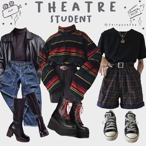 Theatre Student Aesthetic, Hot Nerd Aesthetic, Nerd Aesthetic Outfit, Student Fits, Top 10 Halloween Costumes, Fashion Eras, Theatre Outfit, Halloween Costumes To Make, Student Aesthetic