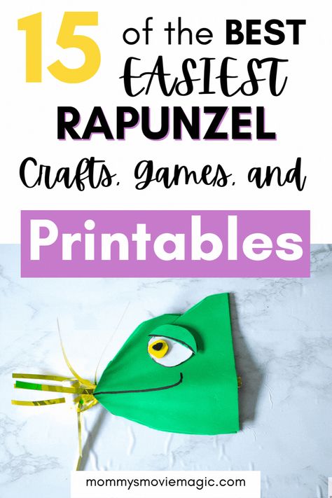 Rapunzel Crafts, Tangled Movie, Tangled Birthday Party, Rapunzel Birthday Party, Movie Crafts, Princess Crafts, Tangled Birthday, Rapunzel Party, Tangled Party