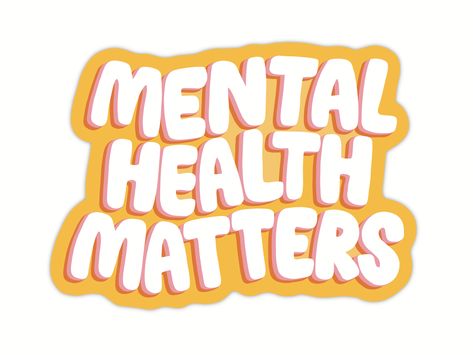 item: mental health matters sticker why you'll love it: this sticker is perfect for spreading mental health awareness and reminding others to take care of their mental health as well. Dress up your water bottle, laptop and more with it! if you could see it IRL: bright, vibrant colors printed onto waterproof and weatherproof vinyl. At widest points, sticker measures 2" x 2.8" ☺ – this item donates $1 to To Write Love On Her Arms and ATX Mental Health fund. (Donation is split between the two organ Breakdown Quotes, Cute Water Bottle, Sticker Journal, Mental Health Posters, Work Stickers, Journal Sticker, Mental Health Awareness Month, Planning Stickers, Mental Health Support