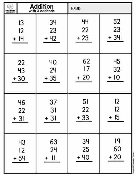 Double Digit Addition Without Regrouping. Three addends addition with no regrouping. Simple, basic addition for kindergarten and first grade. Grade Three Math Worksheets, Three Digit Addition Without Regrouping, Second Grade Addition Worksheets, Three Digit Addition With Regrouping, Double Digit Addition Without Regrouping, Double Digit Addition With Regrouping, 3 Digit Addition With Regrouping, Three Digit Addition, Free Addition Worksheets