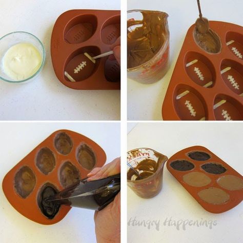 How to make Chocolate Truffle Footballs for your Super Bowl or Big Game Party from HungryHappenings.com Football Shaped Foods, Chocolate Footballs, Crunch Chocolate, Peanut Butter Crackers, Butter Crackers, Ritz Cracker, Toffee Bits, Chocolate Truffle, Game Party