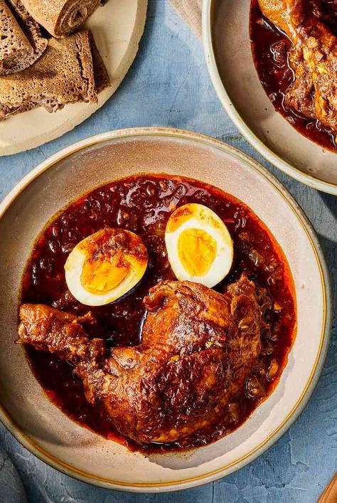 This Doro Wat recipe gets its complex flavors from a myriad of spices, making the Ethiopian chicken stew a hearty, cozy meal. Doro Wat, Berbere Spice, Hard Cooked Eggs, One Pot Dinners, Cozy Meals, Clarified Butter, Chicken Stew, Best Dinner Recipes, Delicious Dinner Recipes