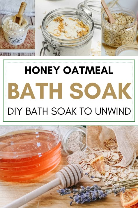 Discover the art of the perfect bath routine with these blissful DIY bath soak recipes. Pamper yourself with homemade bath salts, soothing honey oatmeal bath soaks, and learn how to have a truly relaxing bath experience. Treat your mind and body to some self-care indulgence. Diy Bath Tea Recipes, Diy Bath Gifts, Diy Bath Soak Recipes, Oatmeal Bath Soak, Bath Salts Diy Recipes, Bath Tea Recipe, Homemade Bath Salts Recipe, Homemade Bath Salts, Diy Bath Soak