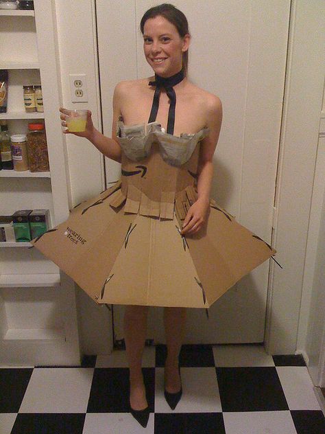 pretty cardboard dress by WilloToons, via Flickr Cardboard Dress, Photo Sharing