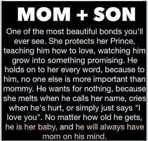 Mom and Son, an unbreakable bond. Funny Quotes For Mom, Quotes For Mom, Mother Son Quotes, Son Quotes From Mom, Mom Quotes From Daughter, Baby Boy Quotes, Mothers Love Quotes, My Children Quotes, Mommy Quotes