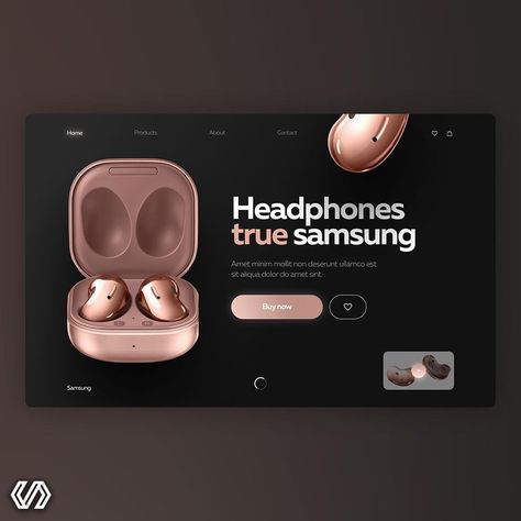 Samsung Headphones, Ui Ux Design Trends, Ux Design Trends, Food Web Design, Ui Design Trends, Adobe Design, Creative Advertising Design, Webpage Design, Galaxy Phone Wallpaper