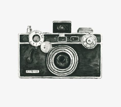 camera clipart,retro,hand painted,cartoon,black and white,vintage camera,hand,painted,black,white,vintage,camera Vintage Cameras Art, Camera Painting, Fotocamere Vintage, Camera Illustration, Camera Drawing, Camera Art, Camera Logo, Old Camera, Vintage Cameras