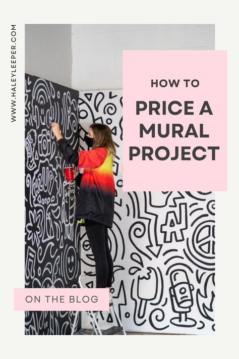 Here are my best tips on how to price your mural properly and the key factors to consider ➡️ mural painting for beginners, mural tips and tricks, mural wallpaper, mural wallpapers, mural painting designs, mural art wallpaper, wall mural, art drawings, art painting, art prints, street art painting, easy murals ideas, murals wallpaper bedroom, mural wall art Mural Art Pricing, Monochromatic Mural Wall Art, Unique Mural Ideas, Business Mural Ideas, Wall Mural Art Design, How To Paint A Wall Mural, House Murals Interiors, Monochromatic Mural, Perspective Mural