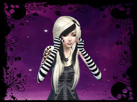 MaruChanBe's Basic emo fingerless gloves Emo Clothes, Clothes Cc, Sims 4 Cc, Fingerless Gloves, Sims 4, Gloves, Hair, Clothes