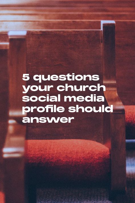 When someone is looking at your church on social media, they are probably asking these 5 questions Church Social Media Posts Ideas, Evangelism Ideas, Church Marketing Ideas, Church Social Media, Church Welcome Center, Church Media Graphics, Church Foyer, House Community, Social Media Church