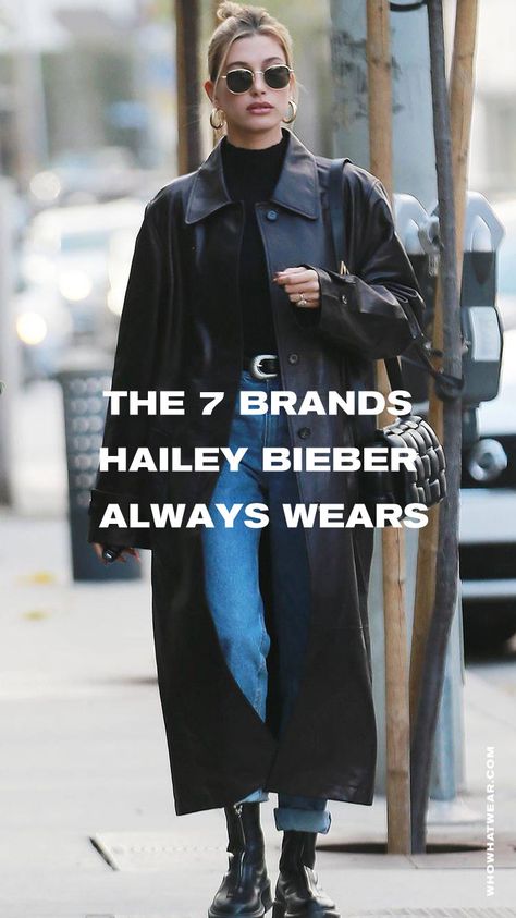 Hailey Bieber swears by these 7 brands for a flawless outfit. Hailey Bieber Outfits Street Style, Hailey Bieber Style Street, London Outfit Ideas, Hailey Bieber Street Style, Hailey Bieber Outfits, Oversized Blazers, Fashion Influencer, Designer Pieces, Street Style Winter