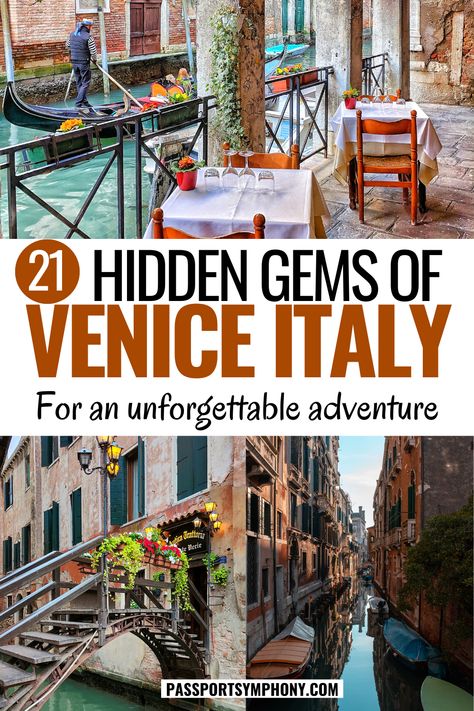 Venice Hidden Gems, Italy Interrail, Italy Adventure, Venice Travel Guide, Italy Trip Planning, Greve In Chianti, Italian Trip, Venice City, Road Trip Places