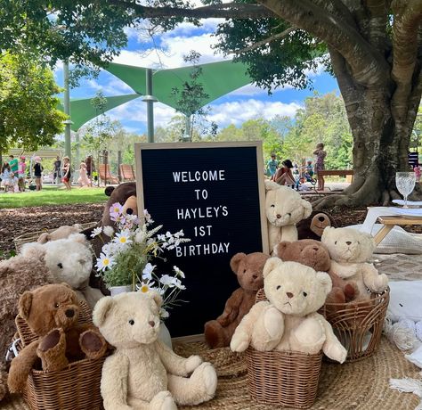 Our Teddy Bear Picnic is a popular choice of our themes and versatile across many different occasions. We’ve had baby showers, birthdays for little ones and also corporate events. 🧸🧺🐻 Take a look at the different setups we have created around this theme both DIY and from our own setups. 🤩🤩🤩 . . . . . #teddybeartheme #teddybearpicnic #wecanbearlywait #wecanbearlywaitbabyshower #babyshower #babyshowerideas #babyshowergoldcoast Teddy Bear Birthday Theme, Teddy Bear Picnic Birthday Party, Teddy Bear Baby Shower Theme, Teddy Bear Birthday Party, Picnic Baby Showers, Bear Baby Shower Theme, Picnic Birthday Party, 1st Birthday Balloons, Teddy Bear Party