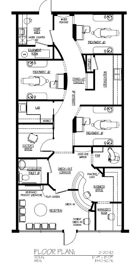 Office Design Layout Floor Plans, Hospital Floor Plan, Office Layout Plan, Dental Design Interior, Medical Clinic Design, Hospital Plans, Studio Medico, Dentist Office Design, Healthcare Interior Design