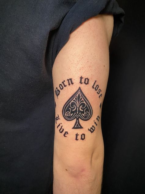 Tattoo motorhead Motorhead Tattoo, Win Tattoo, Lost Tattoo, Ace Of Spades Tattoo, Born To Lose, Spade Tattoo, Gangsta Tattoos, 13 Tattoos, Lion Tattoo Design