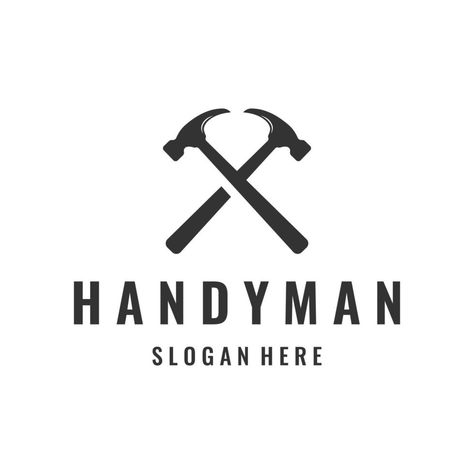 Tool Logo Design, Tools Logo, Hammer Logo, Handyman Logo, Tool Logo, Painting Logo, Carpenter Tools, Carpentry Tools, Hardware Logo