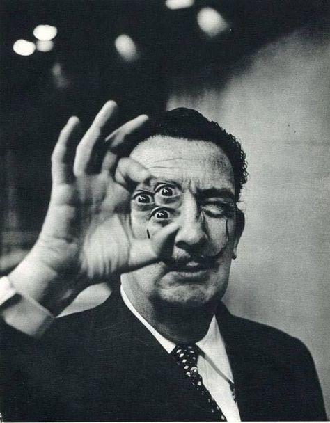 Philippe Halsman, Salvador Dali Art, Tattoo Portrait, Dali Art, Fotografi Urban, Kunst Inspiration, Surrealism Photography, One Eye, Salvador Dali