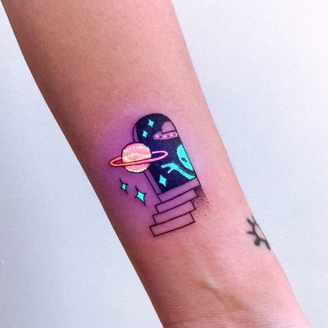 101 Amazing Glow In The Dark Tattoos You Have Never Seen Before! | Outsons | Men's Fashion Tips And Style Guide For 2020 Uv Ink Tattoos, Glow Tattoo, Black Light Tattoo, Neon Tattoo, Dark Tattoos, Bright Tattoos, Uv Tattoo, Light Tattoo, Wicked Tattoos