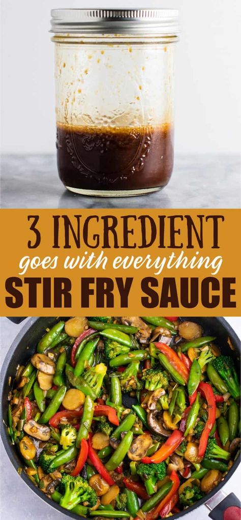 Basic Stir Fry Recipe, Easy Healthy Stir Fry Sauce, Homemade Stir Fry Sauce Healthy, Wok Stir Fry Recipes, Asian Sauce Recipes Stir Fry, Healthy Asian Sauce, Stir Fry Sauce Recipe Easy, Stirfry Sauces, Basic Stir Fry Sauce