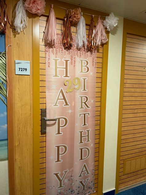 21st Birthday Cruise Door Decorations, Cruise Room Birthday Decorations, Birthday Door Decorations, Cabin Door Decorations, Cruise Door Decorations, Cruise Rooms, Birthday Door, Birthday Cruise, Cruise Ideas