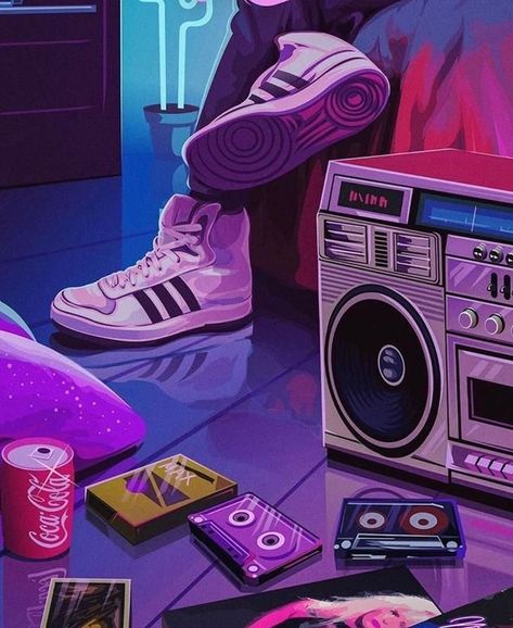 Synthwave Art, Vaporwave Wallpaper, Wallpaper Retro, New Retro Wave, 80s Aesthetic, Neon Aesthetic, Wallpaper Animes, Art Daily, Retro Waves